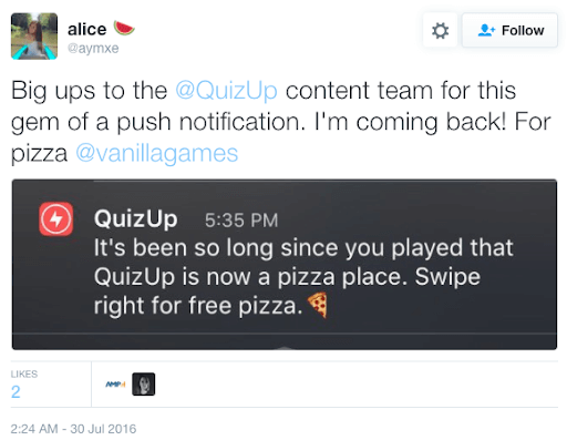 quizup push notification example