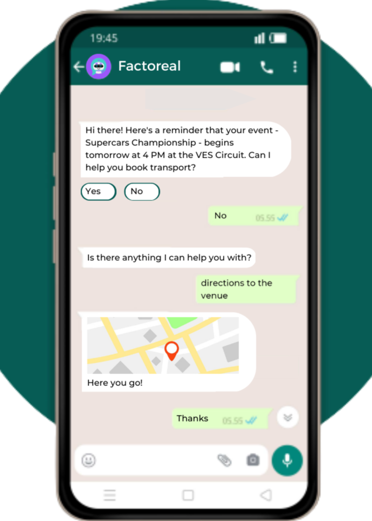 Chatbots Event Registration Elevate your event and venue experience with chatbots - Factoreal